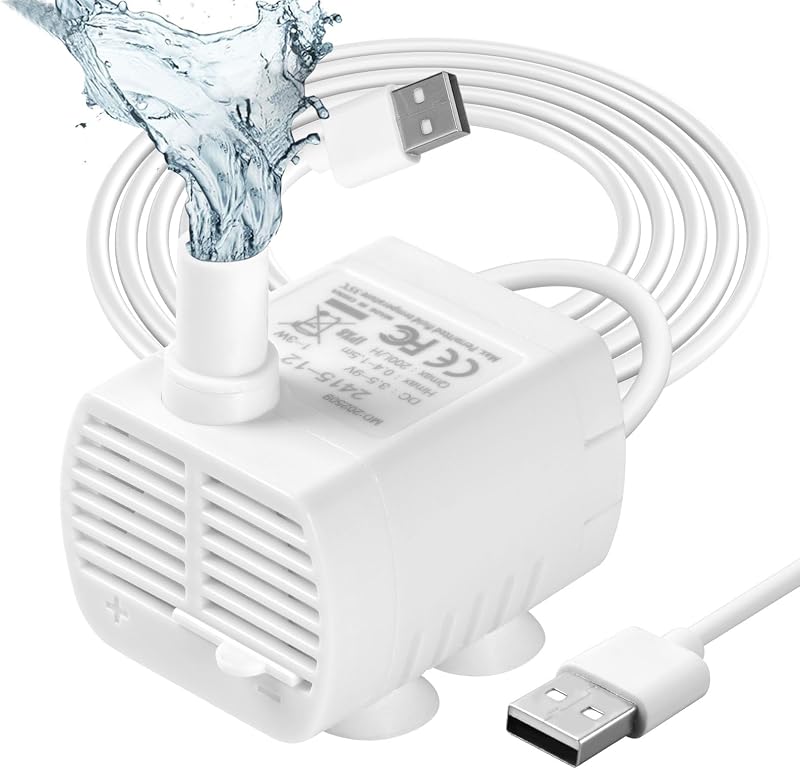 flintronic Submersible 3W Water Pump 200L/H USB Quiet for Aquarium