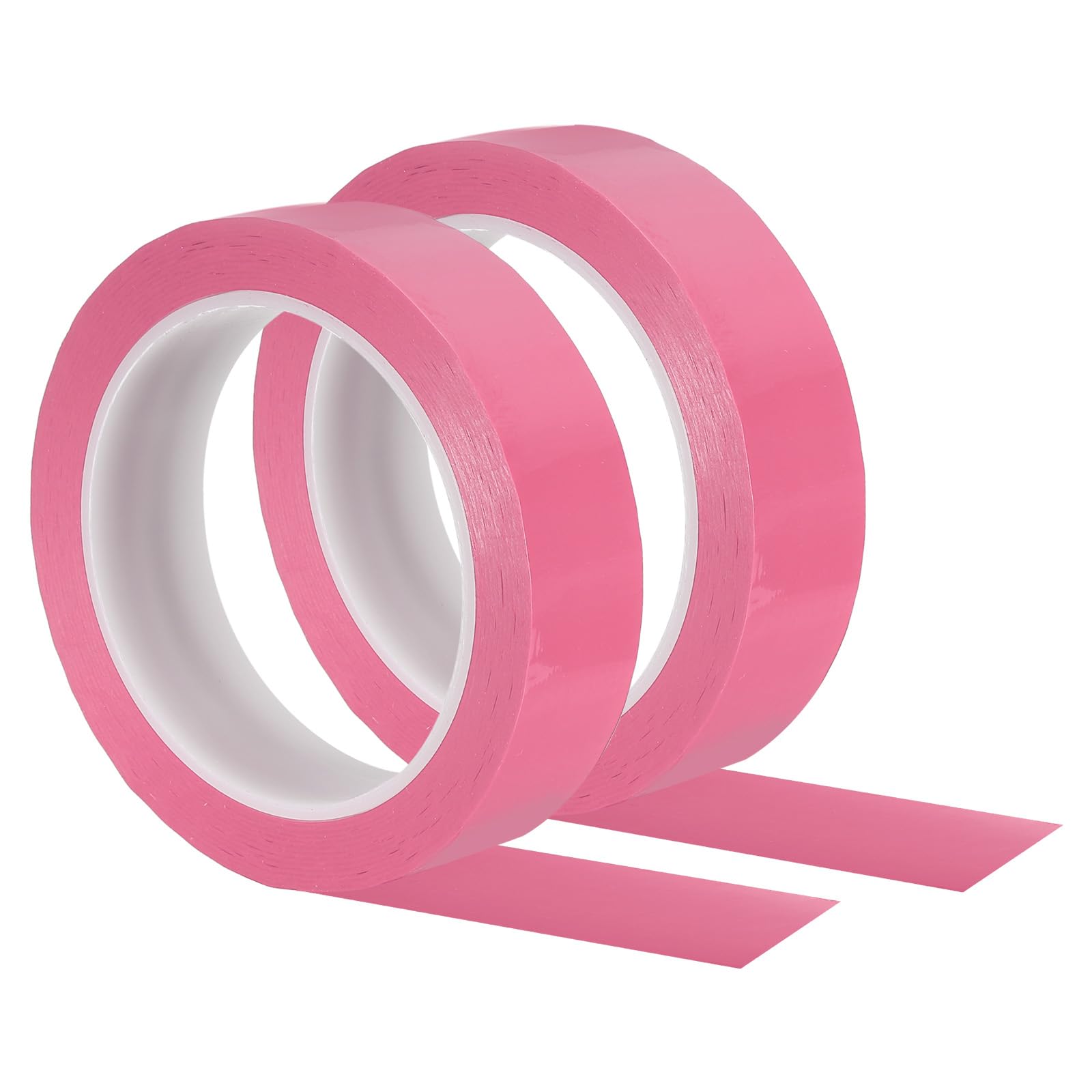 PATIKIL Whiteboard Tape 25mm 1", 2 Pack Thin Dry Erase Tape for Graphic Chart Marking DIY Art, Pink