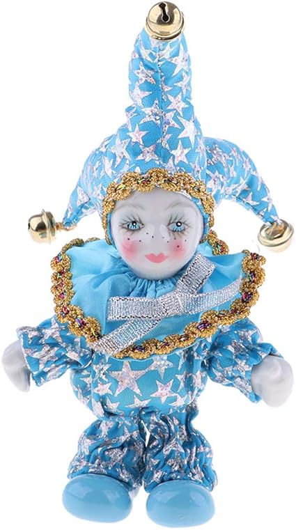 Fenteer 16 Cm Poupée En Porcelaine Avec Vêtement Motif D