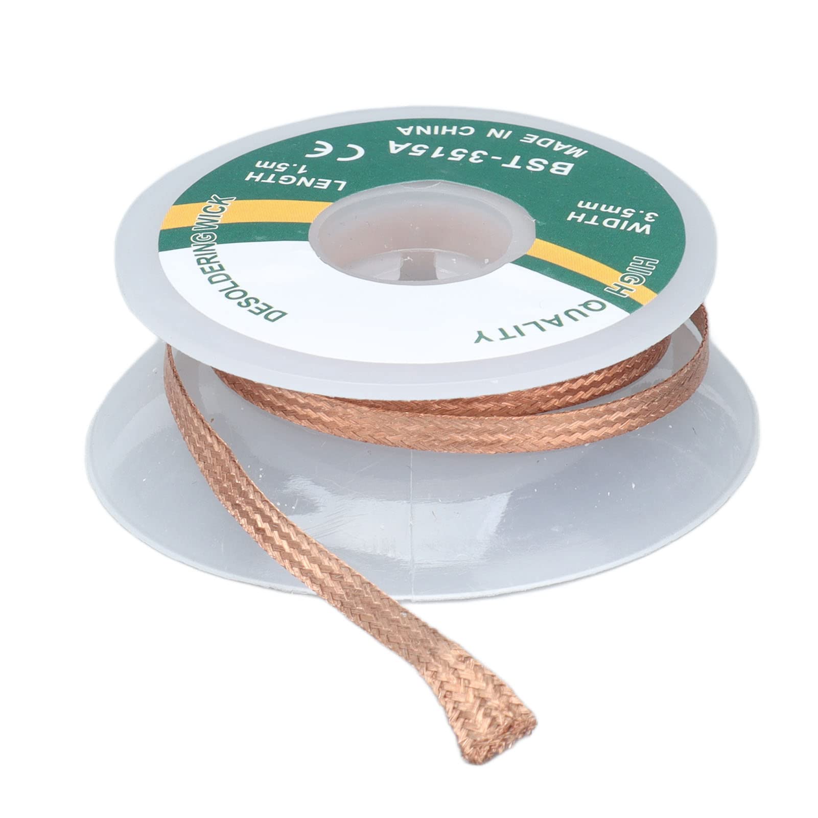 Solder Wick Desoldering Wick Desoldering Braid No-Clean Solder Wick Braid Alloy Copper Solder Removal Braid Belt 1.5 Meter(3.5mm (3515A))