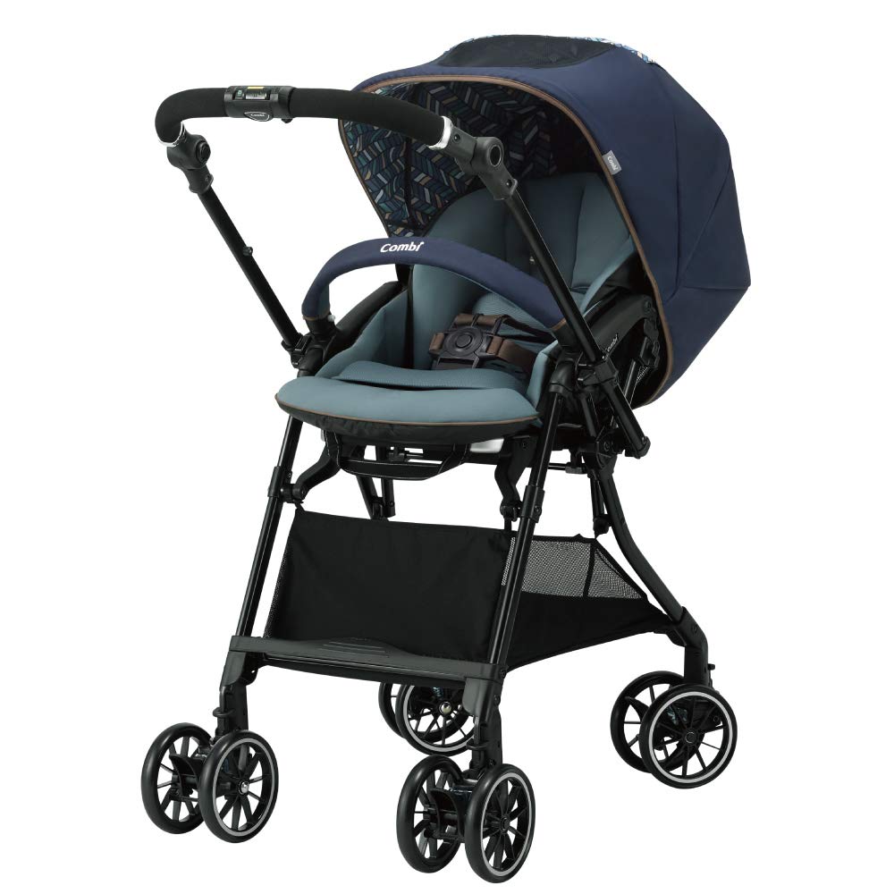 コンビ A 型ベビーカー 1 ヶ月から 36 カ月頃まで ホワイトレーベル スゴカル α 4 キャス compact エッグショック HT ストライプベージュ商品画像