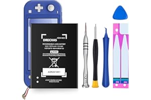DRECHAS HDH-003 Battery, New 0 Cycle Original Li-Polymer Replacement Battery Pack for Nintendo Switch Lite Game Console HDH-001 HDH-003, Game Player HDH-A-BPHAT-CO with Repair Tool Kit