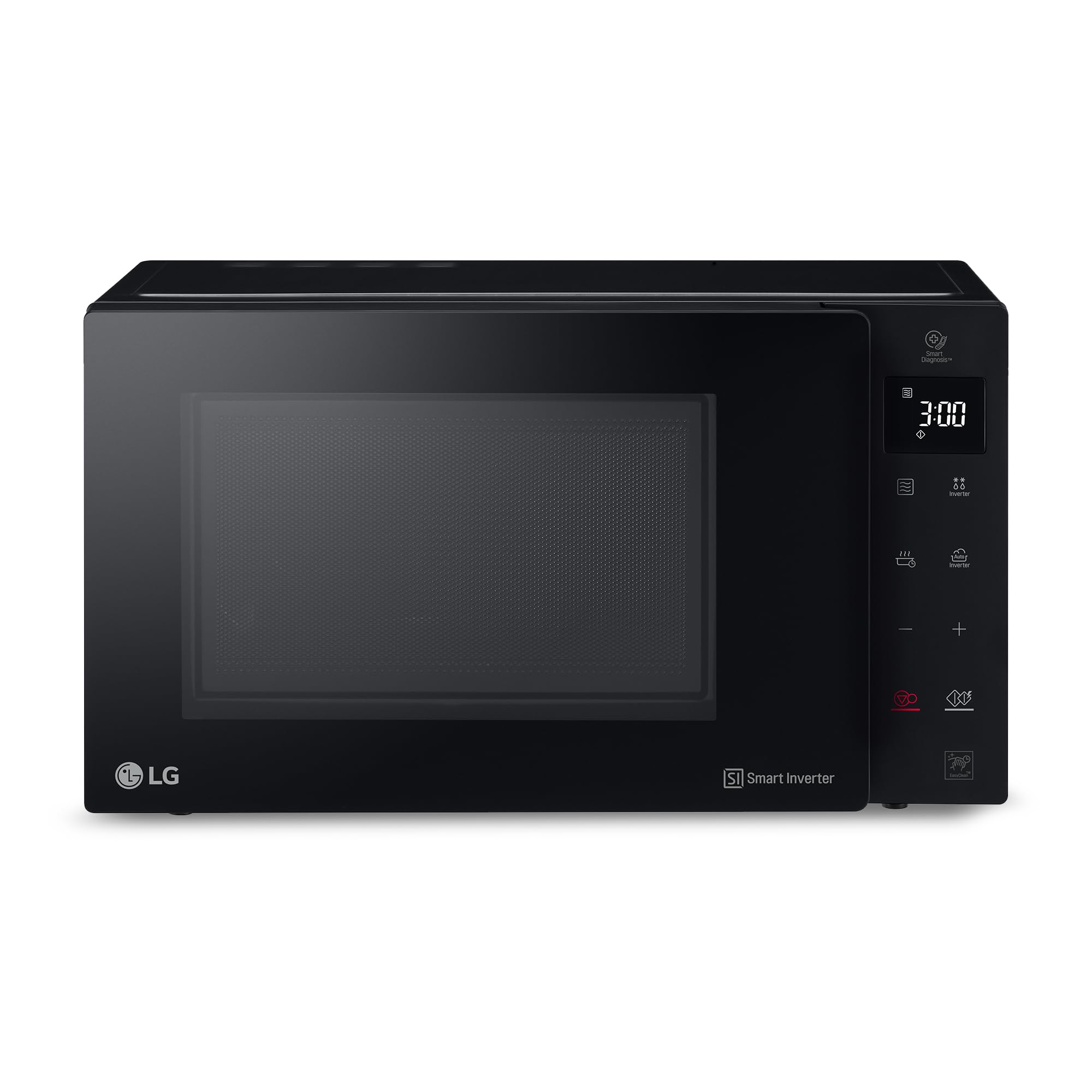 LG MH6535GIB Mikrowelle mit Grill 25L, 1000W, Grill mit 900W, Smart-Inverter-Technologie, Eco-Funktion, Schwarz 2