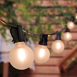 GOOTHY G40 LED Globe String Lights, 25Ft Outdoor