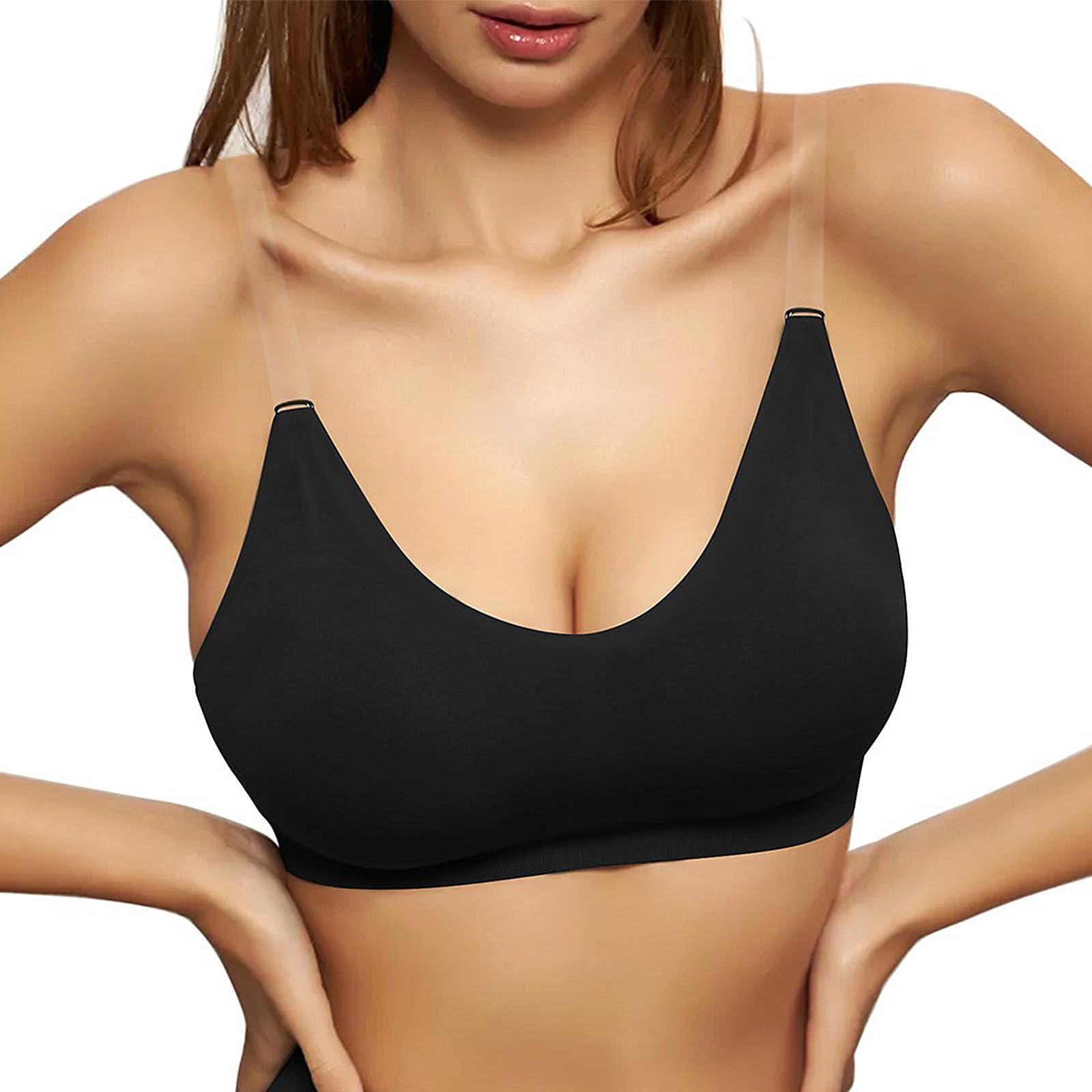 Photo 1 of Women's Wire-Free Push-Up Bra – Comfort & Lift Black