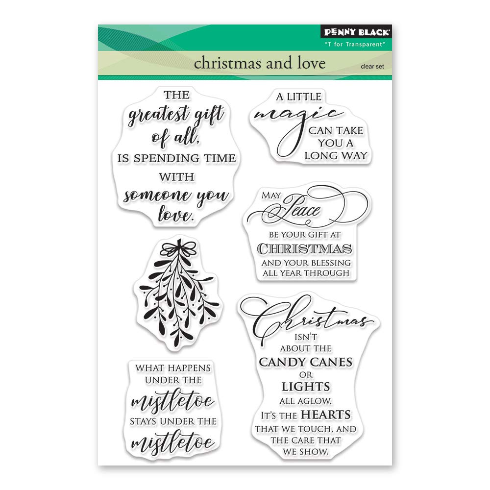 Penny Black Clear Stamps-Christmas & Love