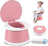 VISATOR Travel Potty 2-in-1 Foldable Portable Kids Potty Seat 15 Bags view 1