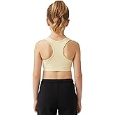 Kurve Girl’s Stretchy Crop Racerback Undershirt Training Sports Bra, UV Protective Fabric, UPF 50+, Made in USA,