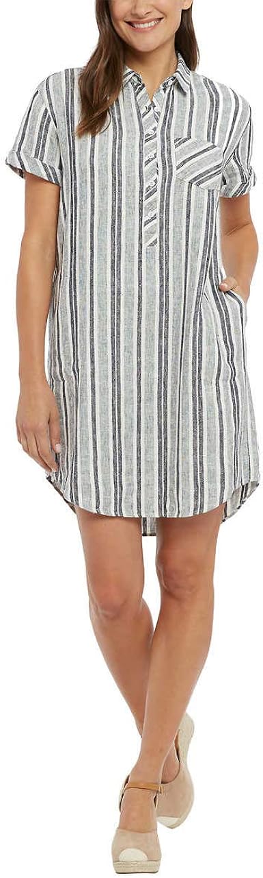 adrienne vittadini linen dress