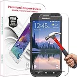Galaxy S6 Active Screen Protector, PThink Premium Tempered Glass Screen Protector for Samsung Galaxy S6 Active with 9H Hardness/Anti-scratch/Fingerprint resistant (Samsung Galaxy S6 Active)