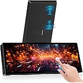 10.3 Inch Portable Touch Screen Monitor 1920x720 10-Point Touch Stretched Bar LCD w/ Dual Speakers, IPS Secondary Monitor 60H