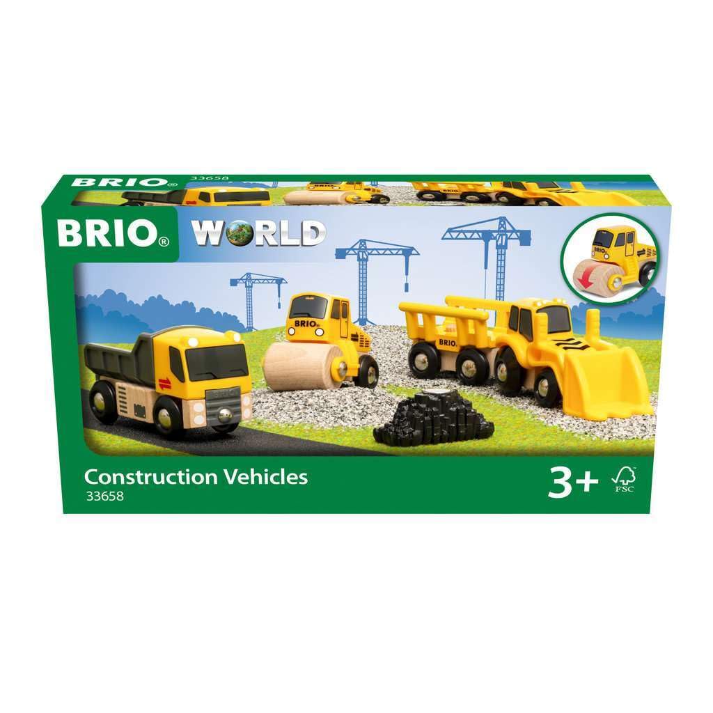 BRIO WORLD(ブリオワールド) 工事車両セット 対象年齢 3歳~ (電車 おもちゃ 木製 レール) 33658商品画像