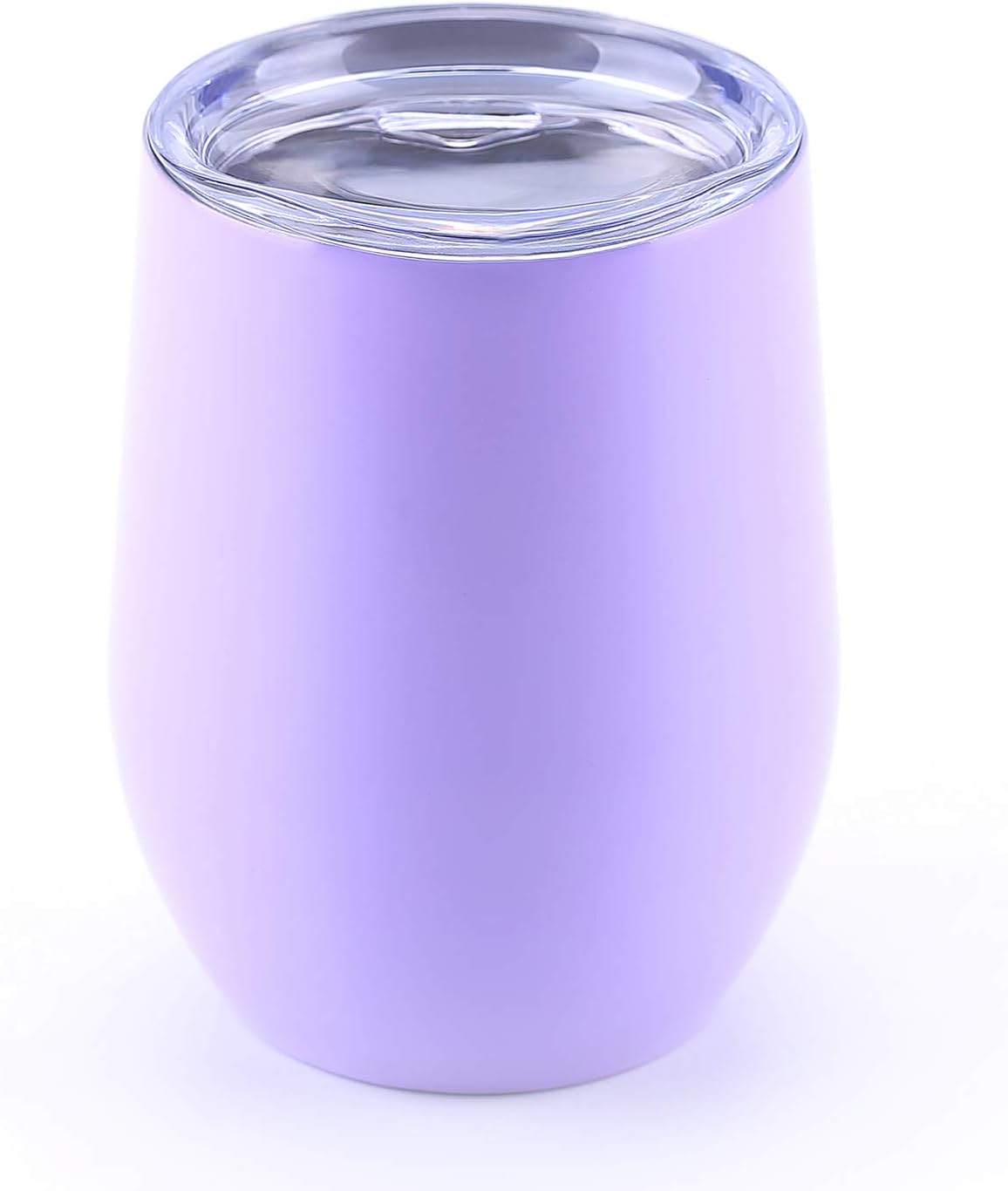 WBRWP 12oz Coffee Cup with Lid : Double-Vacuum Insulated Stainless Steel Stemless-Light Purple