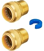 Raccordi A Pressione SharkBite Max In Ottone 1/2 Pollice Maschio – Confezione Da 4 Pezzi