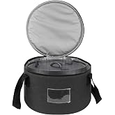 Kingshion Dutch Oven Carry Bag for 10 Inch Cast Iron Casserole Carrier - Dark Grey