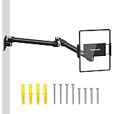 elitehood Long Arm iPad Wall Mount Holder, Extendable Aluminium Tablet Wall Mount Holder for Home Kitchen Office Use, Compati