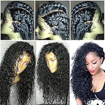 Amazon Com 100 Virgin Glueless Lace Front Human Hair Wigs For