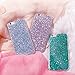iPhone 8 Plus/ 7 Plus Bling Case Sparkle Ombre Sequins Polka Dot Air Prism Glitter Translucent Soft TPU Flexible Slim 3D Design Case Cover for Apple iPhone 8 Plus/7 Plus(iPhone 8 Plus/7 Plus, Purple)