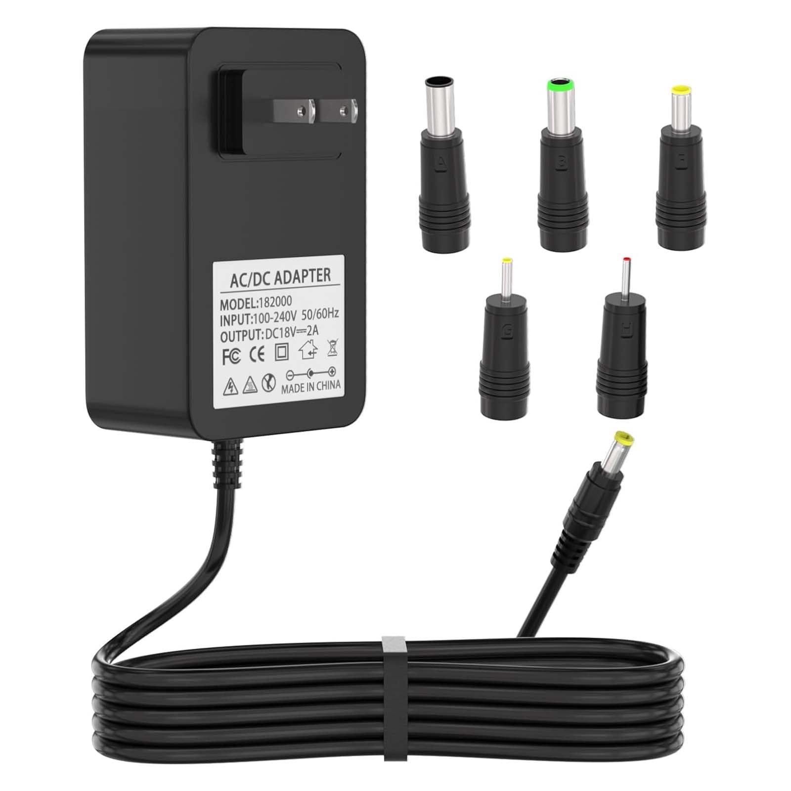 Photo 1 of 18V AC/DC Adapter Charger for Altec Lansing Mix 2.0 Rockbox XL 2.0 IMW999 IMW999-STL, Altec Lansing IMW889 IMW889-BLKC IMW889L Bluetooth Speakers, Brookstone Big Blue Studio Speaker