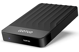 YOTUO Portable External Hard Drive 1TB Storage Expansion Mobile HDD USB 3.0 for PC, Mac, Desktop, Laptop, PS4, PS5, PlayStation, Xbox One X/S, Xbox 360, Xbox Series X/S, Office & Game (Black, 1TB)