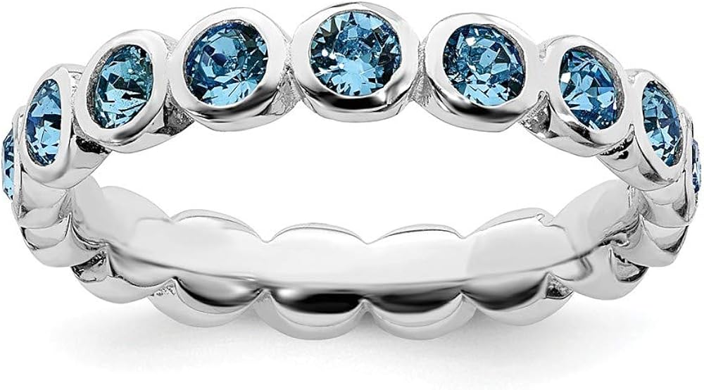 swarovski crystal birthstone rings