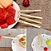 UPlama 600Pcs Bamboo Forks,Wooden Appetizer Forks for Appetizer, Cocktail, Fruit, Pastry, Dessert, 3.4inch