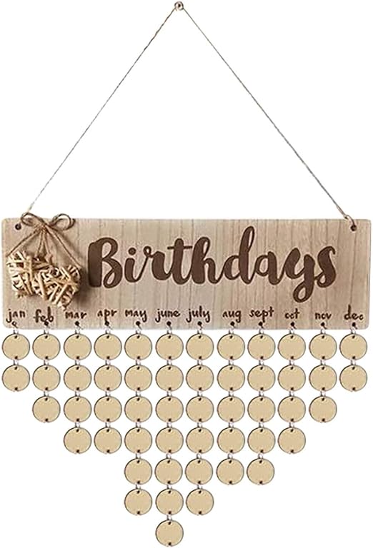 LineCill DIY Wall Calendar DIY Birthday Reminder Board Family Wall