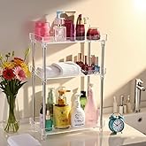 Body Spray Organizer, 3 Tier Bathroom Counter Organizer Acrylic Clear Corner Makeup Organizers Bathroom Organizers Countertop Counter Vanity Tray Corner Shelf Lotion Organizers For Skincare Comestics