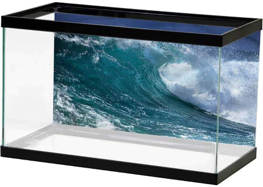 Wave Fish Tank Decor Crashing Foamy Ocean Water Decoration