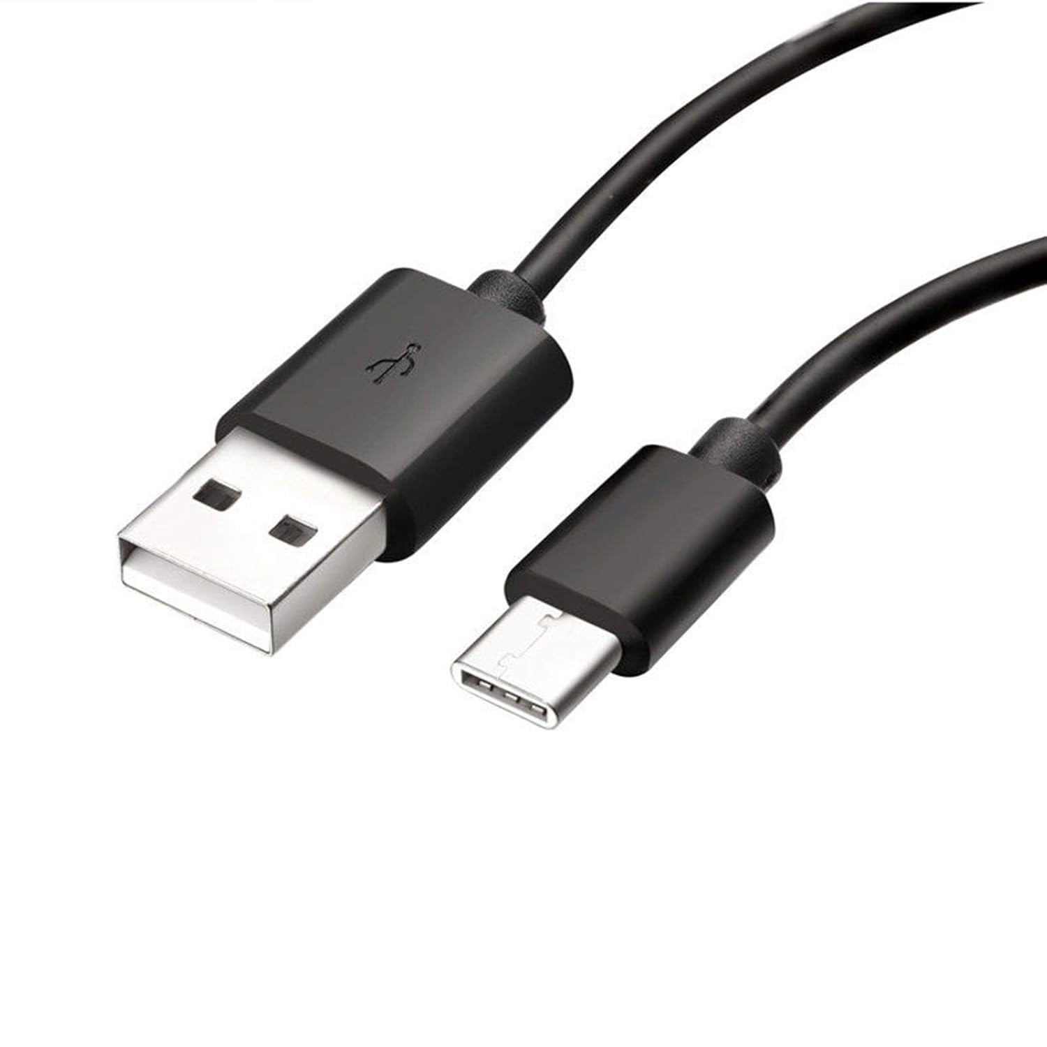 2M Black USB C Cable Type C Fast Charger Charging Data Transfer