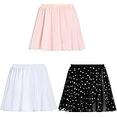 Gogokids Girls Dance Ballet Skirt, Chiffon Wrap Tutu Skirts Fluffy Ballet Dress for Toddlers/Little Girls 4-11Y