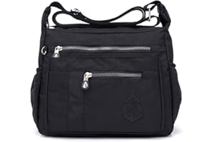MINTEGRA Crossbody Bag for Women Nylon Waterproof Shoulder Purse Messenger Bag Lightweight Pocketbooks
