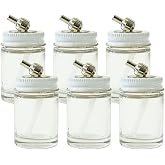Paasche Airbrush Assembly 1oz Glass Airbrush Paint Bottle, 1 oz, Clear