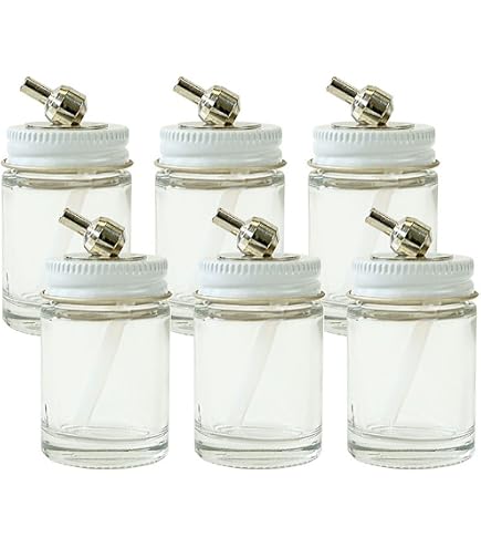 Paasche 3oz Glass Bottle Assembly (3-Pack) For H & EZ Airbrushes – H-3-OZ-3P