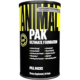 Animal Pak - Convenient Multivitamin for Men & Women Daily All-in-One Vitamin & Supplement Pack - Zinc, Vitamins C, B, D, Amino Acids, and Immune Support - Sports Nutrition Performance - 44 Count
