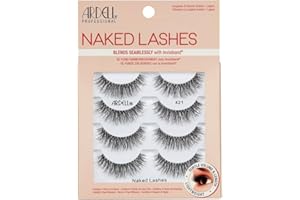 Ardell Naked Strip Lashes 421 – Natural-Looking, Long-Lasting False Eyelashes with Invisiband for Seamless Blend, 4 Pairs, 1-Pack