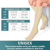DRESHOW 4 Pairs Compression Socks Women Men Circulation Athletic Running view 6