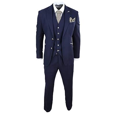 Vintage Navy Blue Wool Tweed Piece Suit for Men Nigeria Ubuy