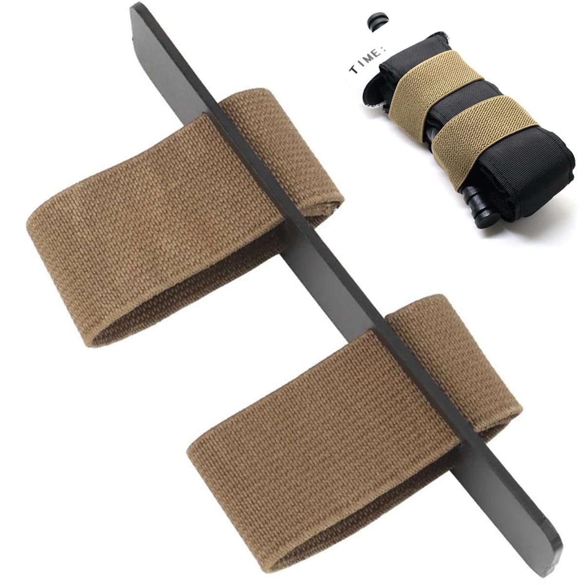 Tactical MOLLE Emergency Tourniquet Holder TQ Strap Military Army Medic First Aid Combat Trauma Kit CAT (Tan)