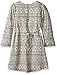 Speechless Girls' Jacquard Knit Roll Tab Dress