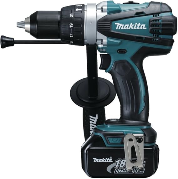 Makita DHP458RME 18V 16mm Cordless Li-Ion Compact 2-Speed Combi Drill with 2 x 4Ah Batteries 