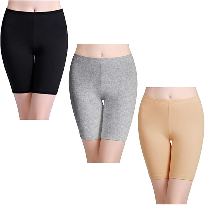 wirarpa Women's Breathable Cotton Boy Shorts Anti Chafing Underwear Boxer Short for Under Dress
