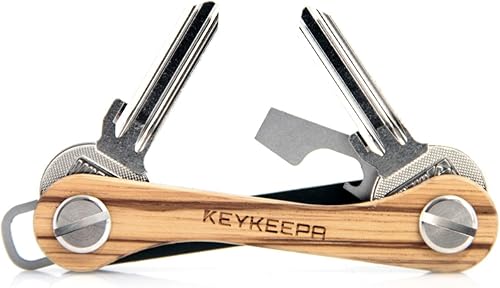 Amazon Keykeepa キーオーガナイザー キーケース キーホルダー 1 12個のカギまで対応 ドイツ製 ハンドメイド ウッド 木材 仕様 ゼブラウッド Keykeepa キーケース