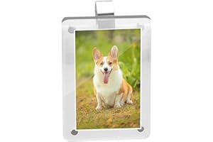 LUAATT Car Sun Visor Photo Holder,1 Pack Universal Magnetic Personalized Photo Clip,Add Your Own Photo Car Visor Clip