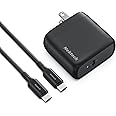 Nekteck 65W GaN II USB-C Fast Charger [USB-IF Certified] - PD 3.0 PPS, Foldable & Compact, 6.6ft Cable - Compatible with iPhone 15, MacBook Air/Pro, iPad, Galaxy S21/S20 & More