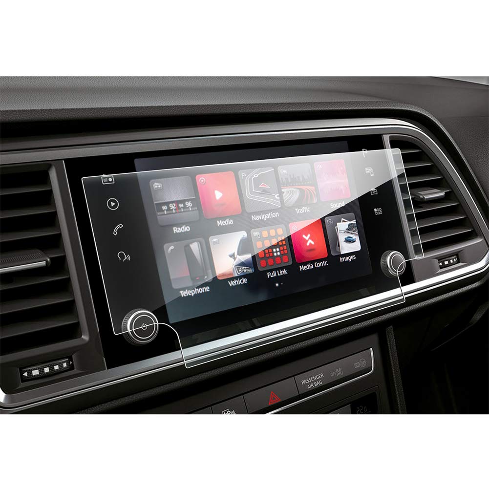 LFOTPP Seat Ateca 2020 8 Inch Navigation Screen Protector, GPS Navi System Plus Screen Protector, Tempered Glass 9H Scratch-Resistant Navi Film Accessories