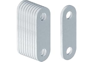 Fanmao 10 Pcs 2-5/8" Center to Center Trailers Leaf Spring Shackles for Double Eye Leaf Spring, 3/16" Thick