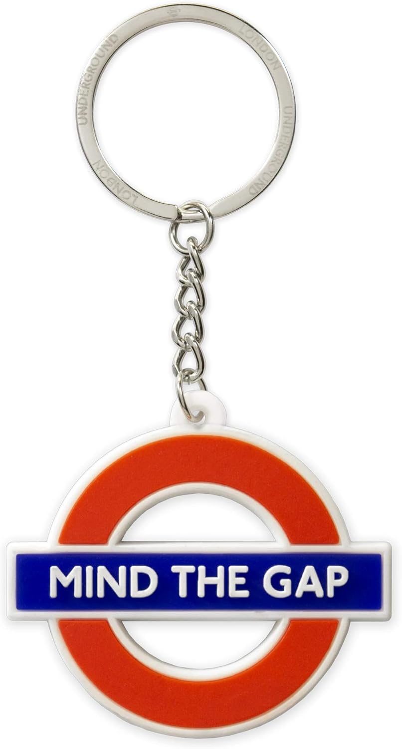 TFL™2005 Official Licensed London Underground Ductile Mind The Gap™ Keyring, White