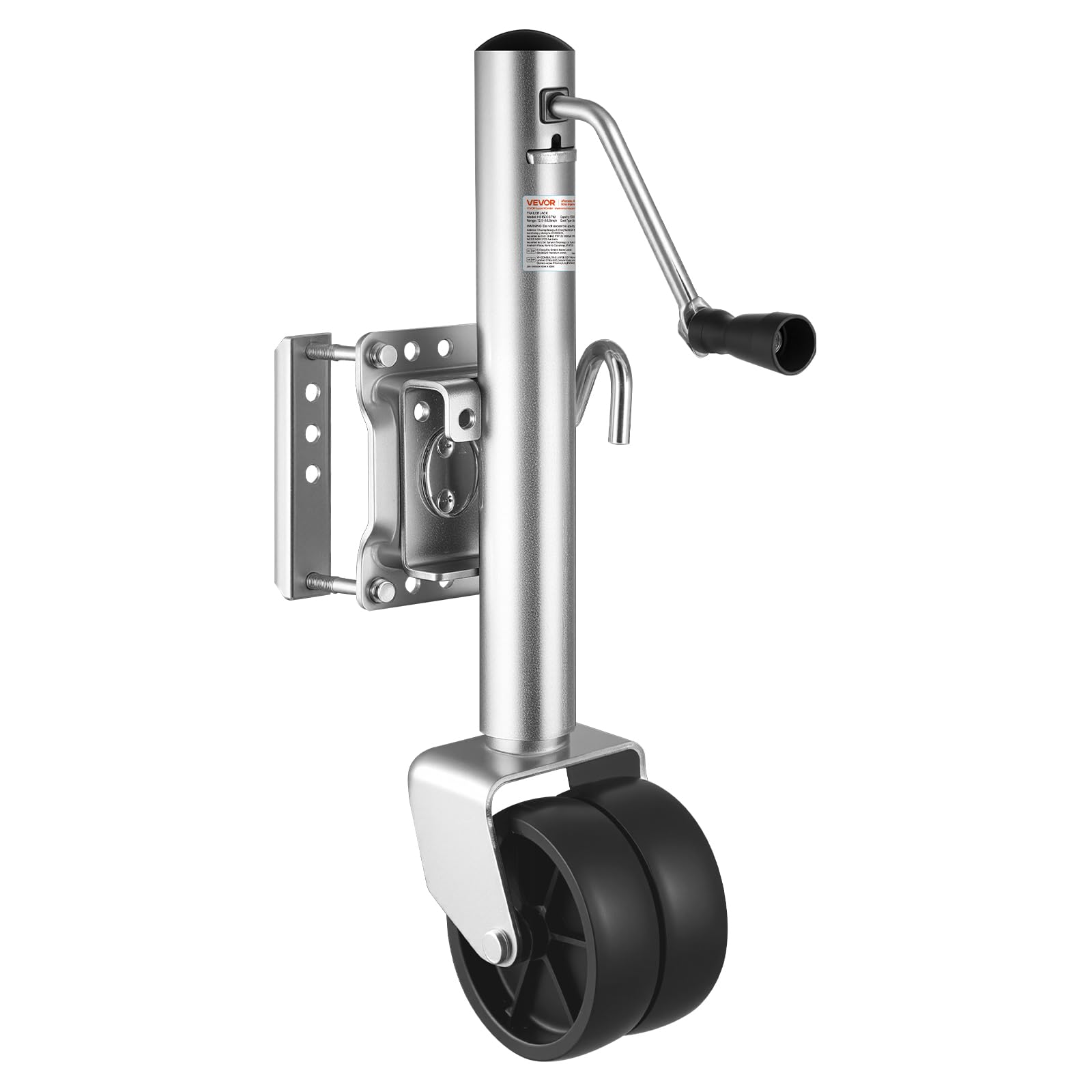 VEVOR Trailer Jack with Wheel, 1500 lbs Load