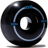 [CCS] Skateboard Wheels | Professional Grade | Polyurethane | 100A Durometer | Sizes 52mm, 53mm, 54mm, &amp; 56mm | Set of 4